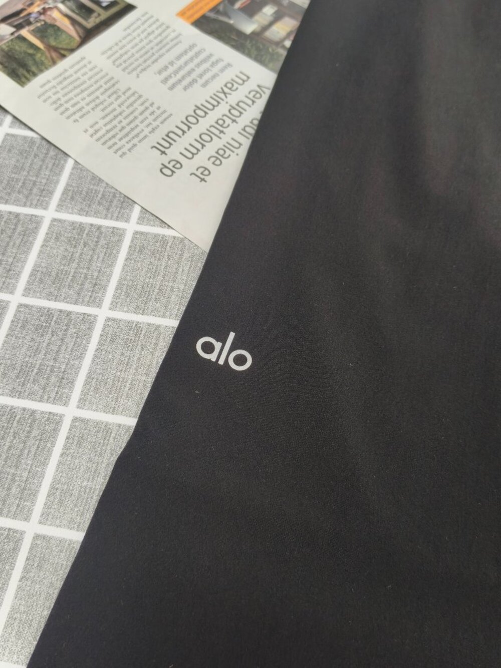 NWT Alo Yoga Black Wide Leg Pants 🌈Women's Classic Athleisure Trousers🌼Regular - Picture 4 of 9